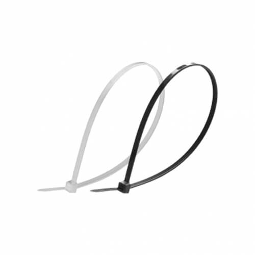 Стяжка для кабелей, белая / черная, 2,5х200